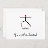 Kruisfiguur 2 yoga pose & Sanskrit Kaart (Voorkant / Achterkant)