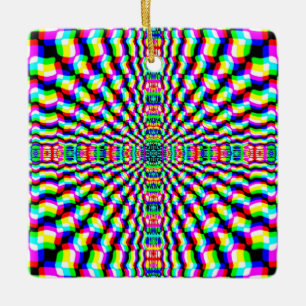 Kruisgeometrisch ( u kunt woorden toevoegen ) keramisch ornament