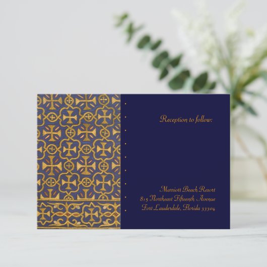 Kruisgewaad Ontvangst Informatiekaartje (Staand voorkant)