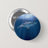 Kruishaai Ronde Button 5,7 Cm (Voorkant /achterkant)