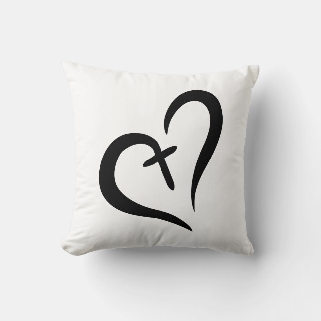 kruishartsymbool kussen (Voorkant)