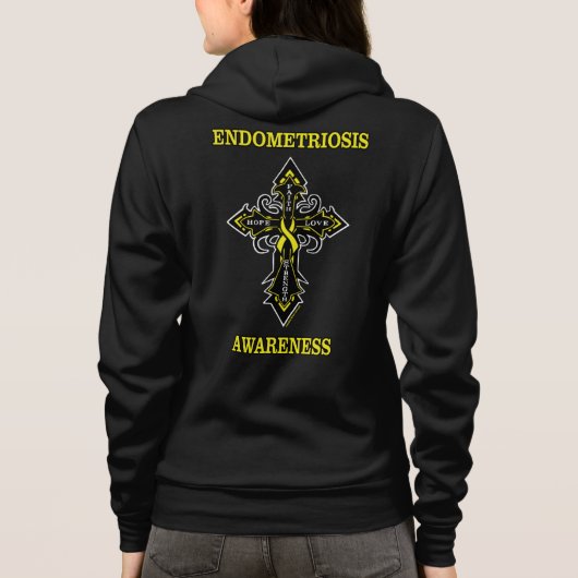 Kruisheid/bewustwording.. Endometriose Hoodie (Achterkant)
