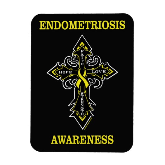 Kruisheid/bewustwording.. Endometriose Magneet (Verticaal)