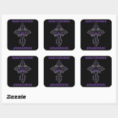 Kruisheid/bewustwording.. Sarcoïdose Vierkante Sticker (Vel)