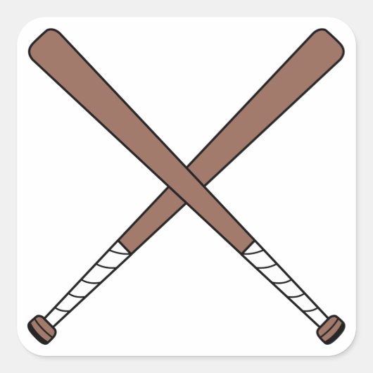 Kruishonkbalvleermuizen Vierkante Sticker (Voorkant)