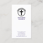 Kruisiging Christelijke predikant of evangelist Visitekaartje (Achterkant)