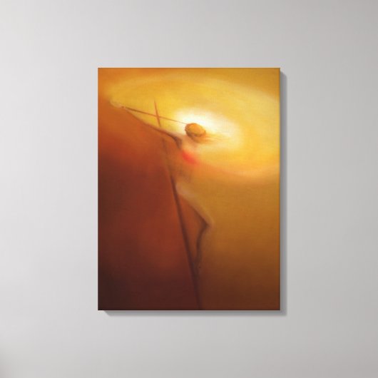 Kruisiging: Christus tekent alles voor zichzelf Canvas Afdruk (Voorkant)