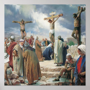 Kruisiging door Carl Bloch, Religieus Poster