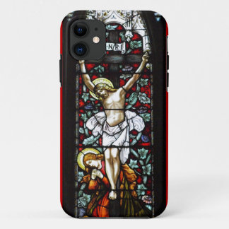 Kruisiging (gebrand glas) geval iPhone 11 hoesje