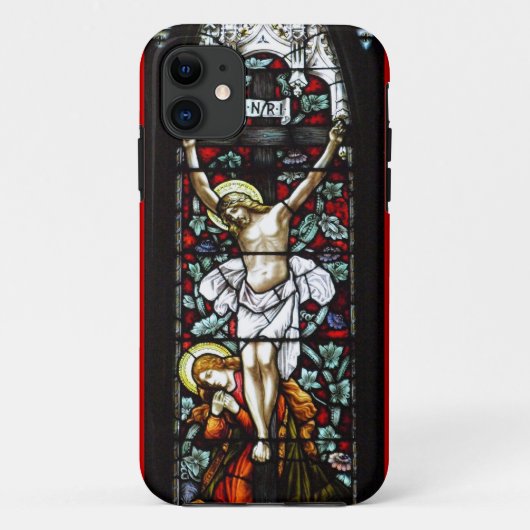 Kruisiging (gebrand glas) geval Case-Mate iPhone case (Achterkant)