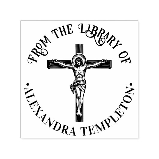 Kruisiging Jezus aan het kruis Bibliotheek Boeknaa Zelfinktende Stempel (Design)