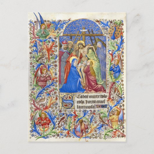 Kruisiging Maagd Maria Lent Goede Vrijdag Middelee Briefkaart (Voorkant)