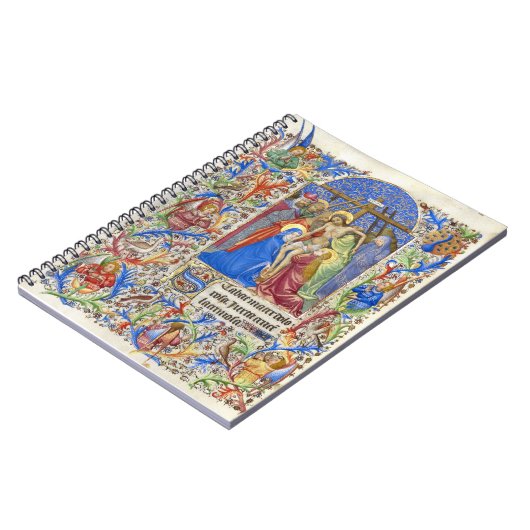 Kruisiging Maagd Maria Lent Goede Vrijdag Religieu Notitieboek (Linkerzijde)