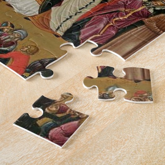 Kruisiging orthodox Christelijk icoon Legpuzzel (Zijkant)