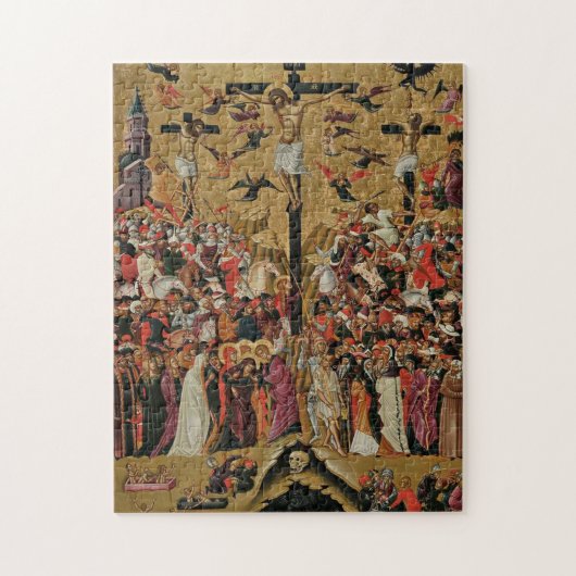 Kruisiging orthodox Christelijk icoon Legpuzzel (Verticaal)