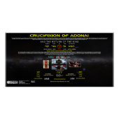 Kruisiging van Adonai Perfect Poster (Voorkant)