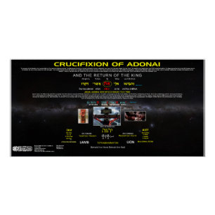 Kruisiging van Adonai Perfect Poster