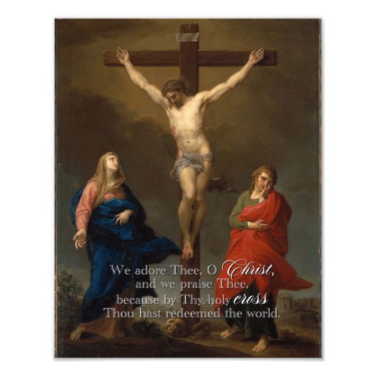 Kruisiging van Christus 11x14 print Foto Afdruk (Voorkant)