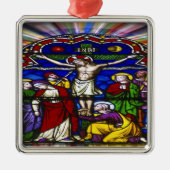 Kruisiging van Jezus aan het kruis Metalen Ornament (Voorkant)