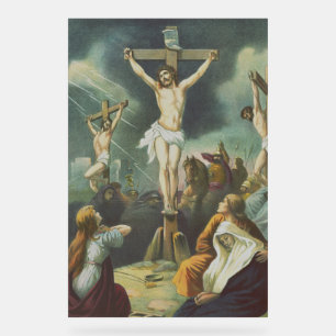 Kruisiging van Jezus Christus Acryl Bord