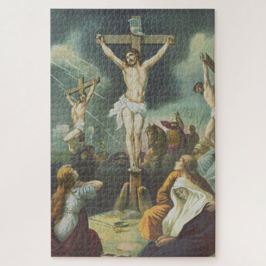 Kruisiging van Jezus Christus Legpuzzel (Verticaal)