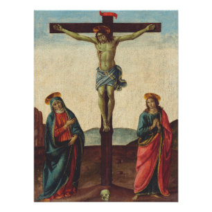 Kruisiging van Jezus door Cosimo Rosselli Perfect Poster