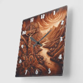 Kruisiging van Jezus in een bergachtig landschap Vierkante Klok (Hoek)