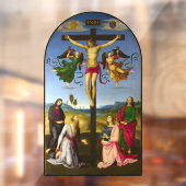 Kruisiging van Jezus Rafaël Circa 1500s Raamsticker (Vel 2)