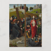 Kruisiging Vastenopstanding Jezus Christus Pasen Feestdagenkaart (Voorkant)