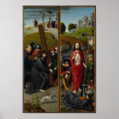 Kruisiging Vastenopstanding Jezus Christus Pasen Poster (Voorkant)