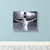 kruisiging verpakt canvas afdruk (Insitu (Houten vloer))
