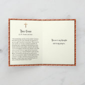 Kruisigingscitaat - St. Therese & Franciscus van S Kaart (Binnen)