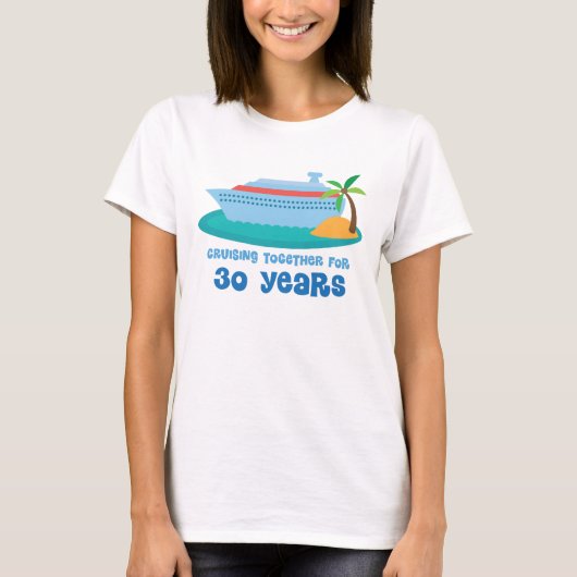kruising 30 jaar lang Jubileum Gift T-shirt (Voorkant)