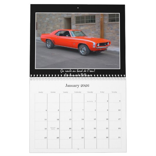 Kruising aan de stoep kalender (Jan 2026)