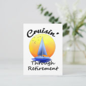 kruising door pensionering briefkaart (Staand voorkant)