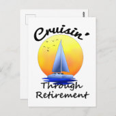 kruising door pensionering briefkaart (Voorkant / Achterkant)