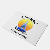 kruising door pensionering deurmat (Schuin)