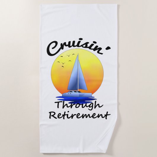 kruising door pensionering strandlaken (Voorkant)