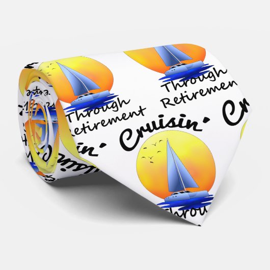 kruising door pensionering stropdas (Opgerold)