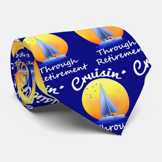 kruising door pensionering stropdas (Opgerold)