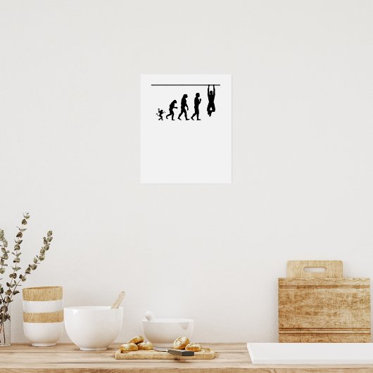 kruising evolutie, #crossfit poster (Keuken)