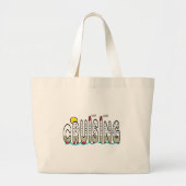 kruising grote tote bag (Voorkant)