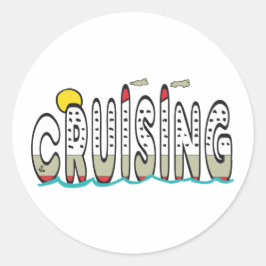 kruising ronde sticker
