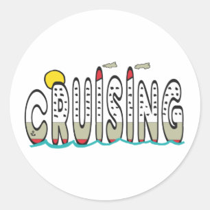 kruising ronde sticker