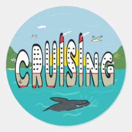 kruising ronde sticker