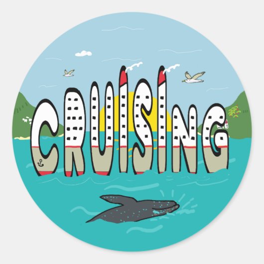 kruising ronde sticker (Voorkant)