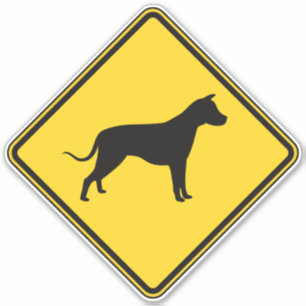 kruising tussen honden sticker