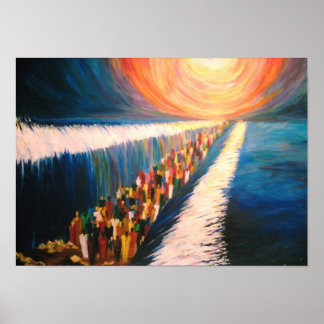 kruising van het rode zee poster