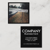 kruising van schildpad vierkante visitekaartje (Voorkant / Achterkant)