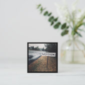 kruising van schildpad vierkante visitekaartje (Staand voorkant)